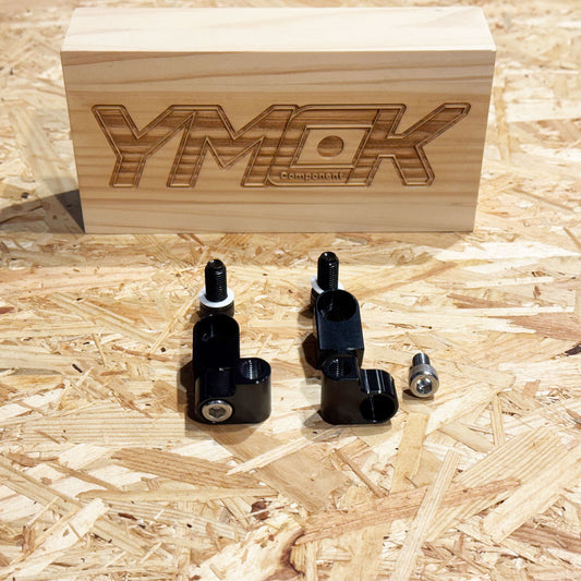 YMCK CNC Billet Low Mount Mirror Adapter LMAB (M10 P1.25)