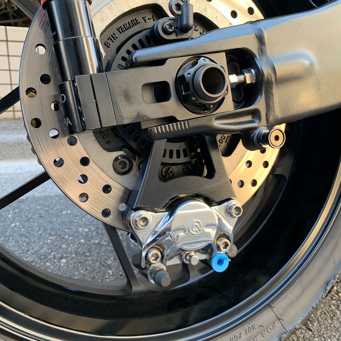 YMCK CNC Billet Rear Brake Caliper Support 84mm Type-B RASMX09-B