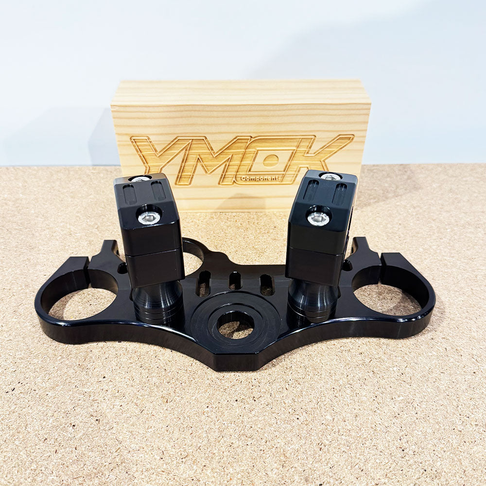 YMCK CNC Billet Top Triple Clamp & Handle Riser for Yamaha XSR900 (2016–2021) X916TBR