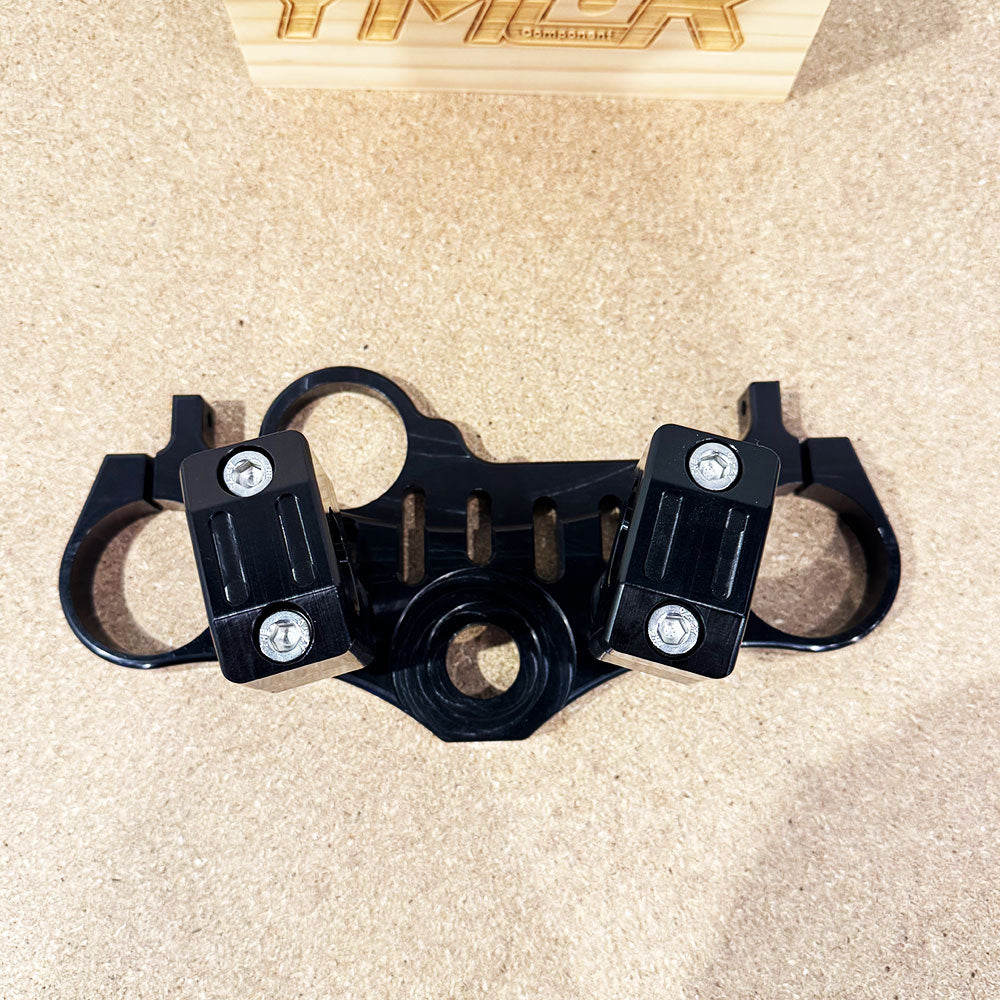 YMCK CNC Billet Top Triple Clamp & Handle Riser for Yamaha XSR900 (2016–2021) X916TBR