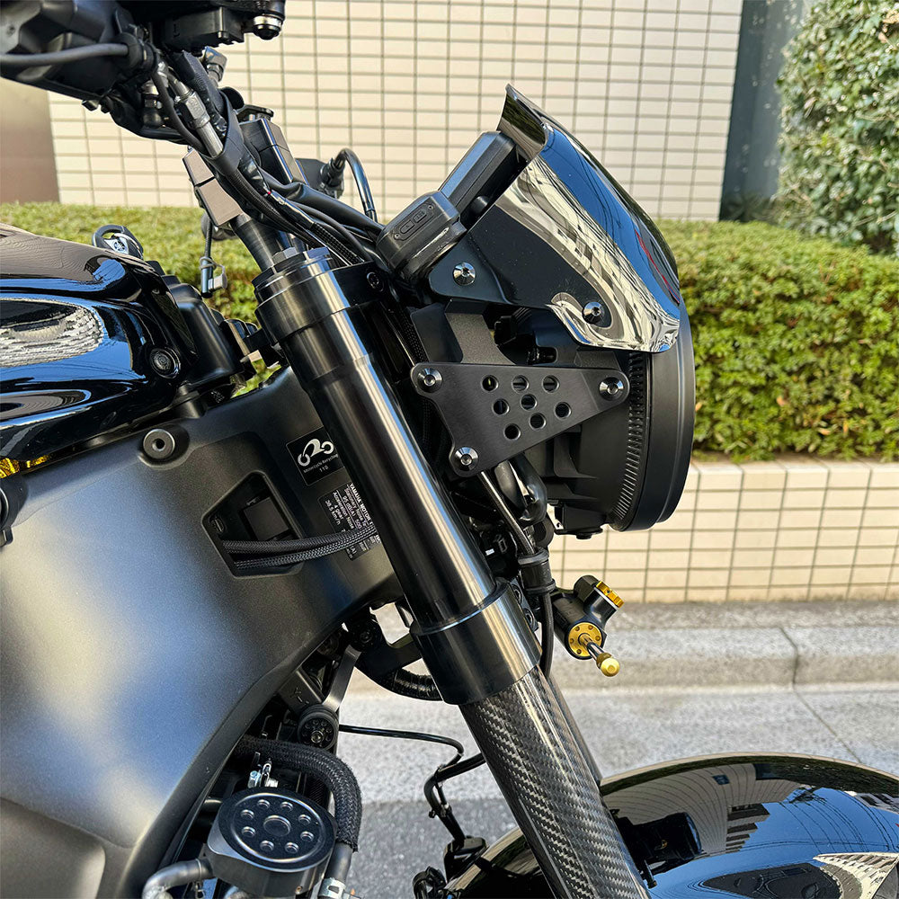 YMCK CNC Billet Top Triple Clamp & Handle Riser for Yamaha XSR900 (2022–) X922TBR